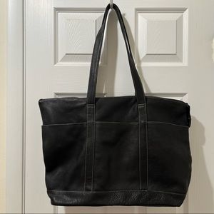 Cape Cod Leather tote bag with lots of pockets!